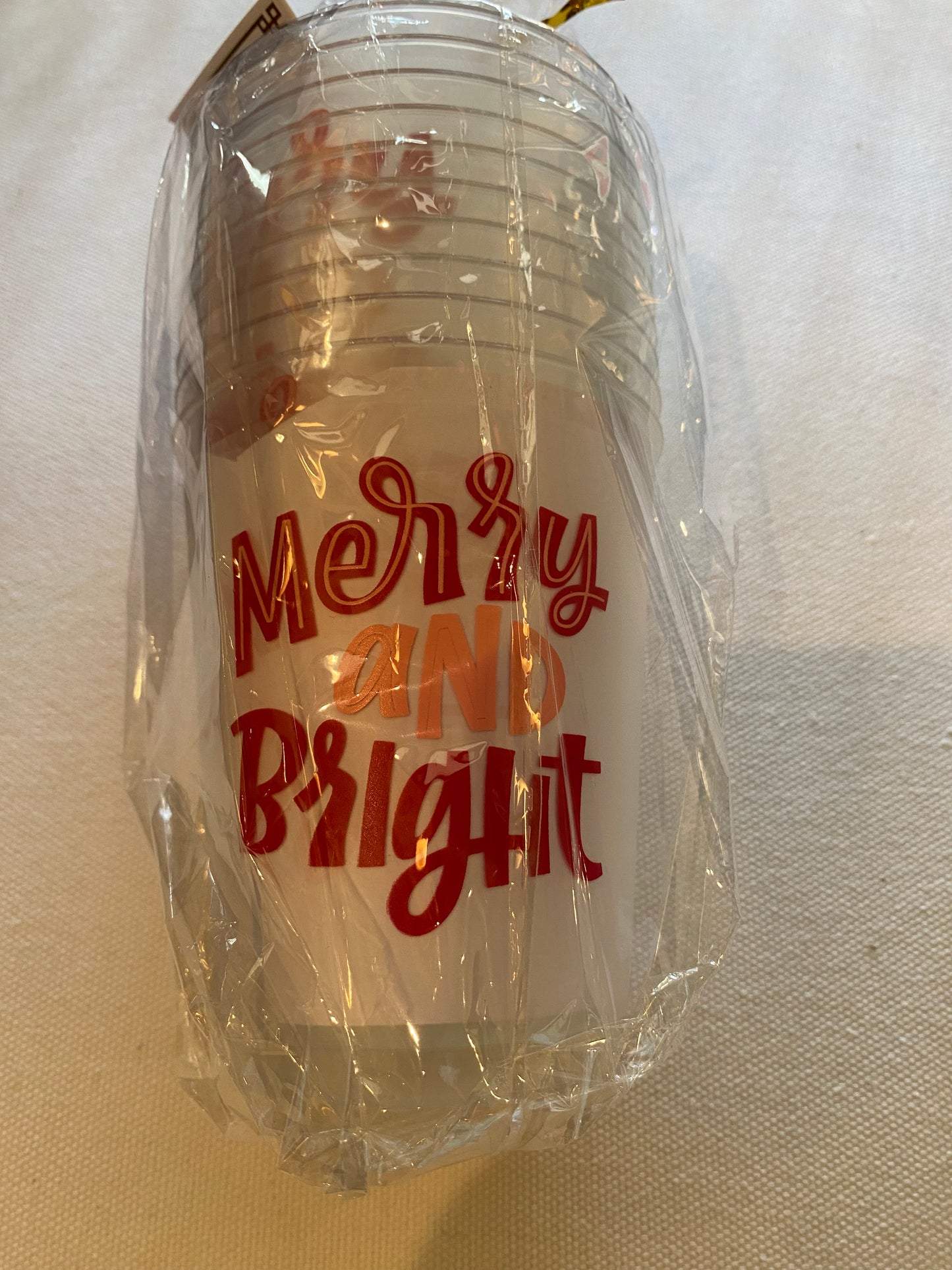 Merry & Bright Frosted Cups