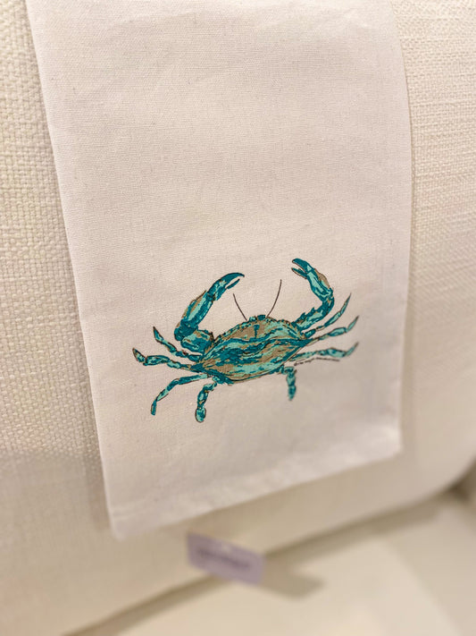 Chesapeake Crab Flour Sack Hand Towel