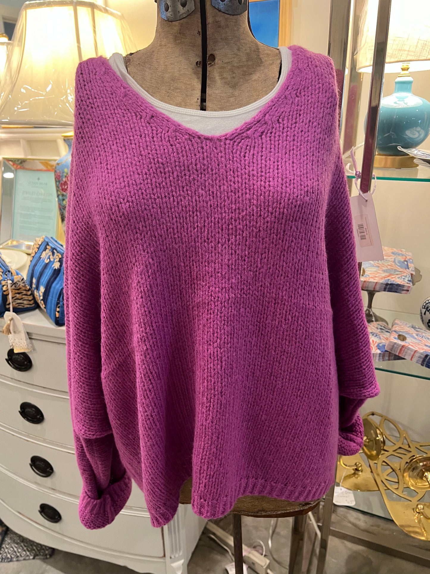 Cozy Sweater- Purple