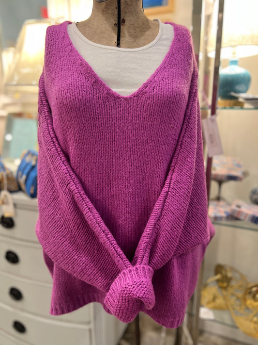 Cozy Sweater- Purple