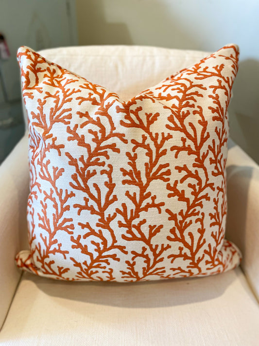 Orange Coral Pillow